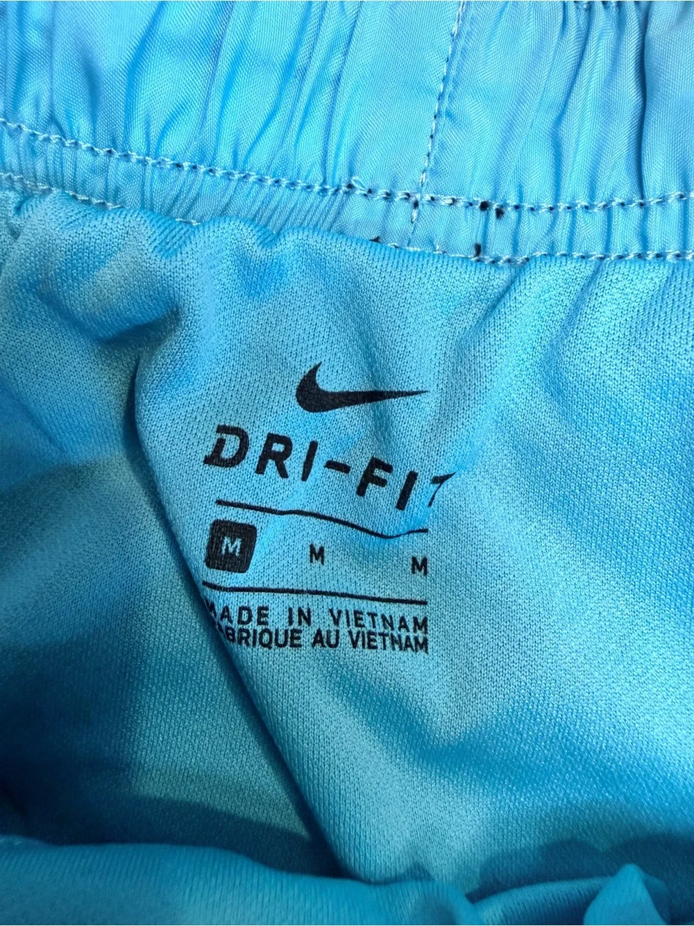 Nike Dri-Fit Tempo Polyester Lined Womens Running Shorts Black Teal Medium Light